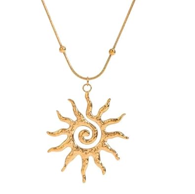 bold Sun Charm Pendant