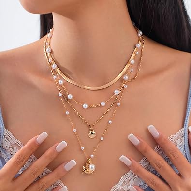 beautiful Boho Gold Seashell
