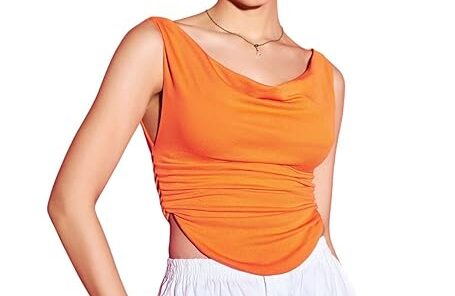 Uptownie Lite Cotton Stretchable Draped Crop Top