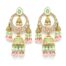 Green Beads Kundan Dangler Jhumki