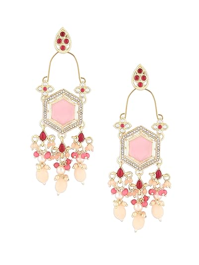Pink Stones Kundan